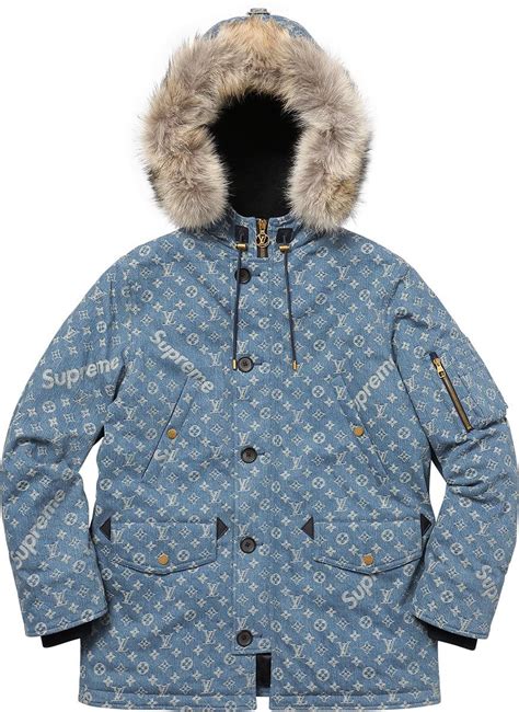 louis vuitton supreme parka jacket|louis vuitton supreme jacket price.